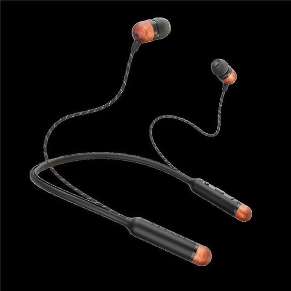 House Of Marley House of Marley EM-JE083-SB Smile Jamaica Wireless In-Ear Bluetooth Earbuds - Black EM-JE083-SB